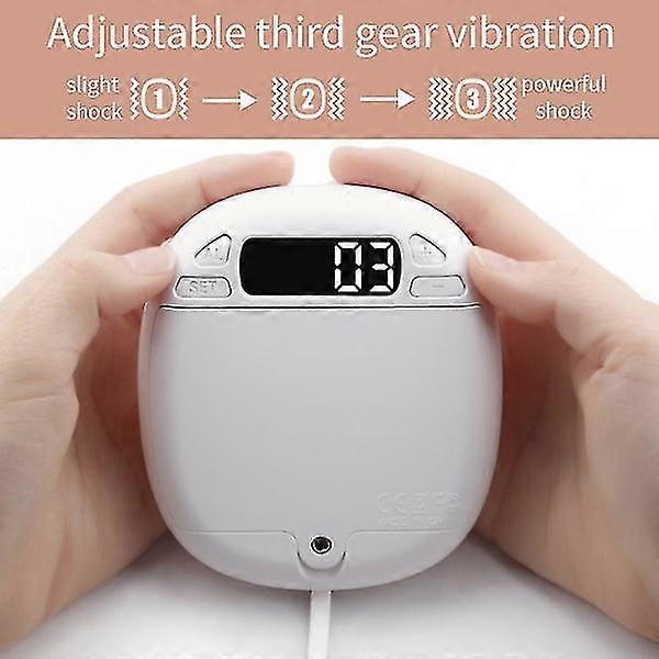 Multifunctional Vibrating Alarm Clock - Rechargeable Bed Shaker Under Pillow White