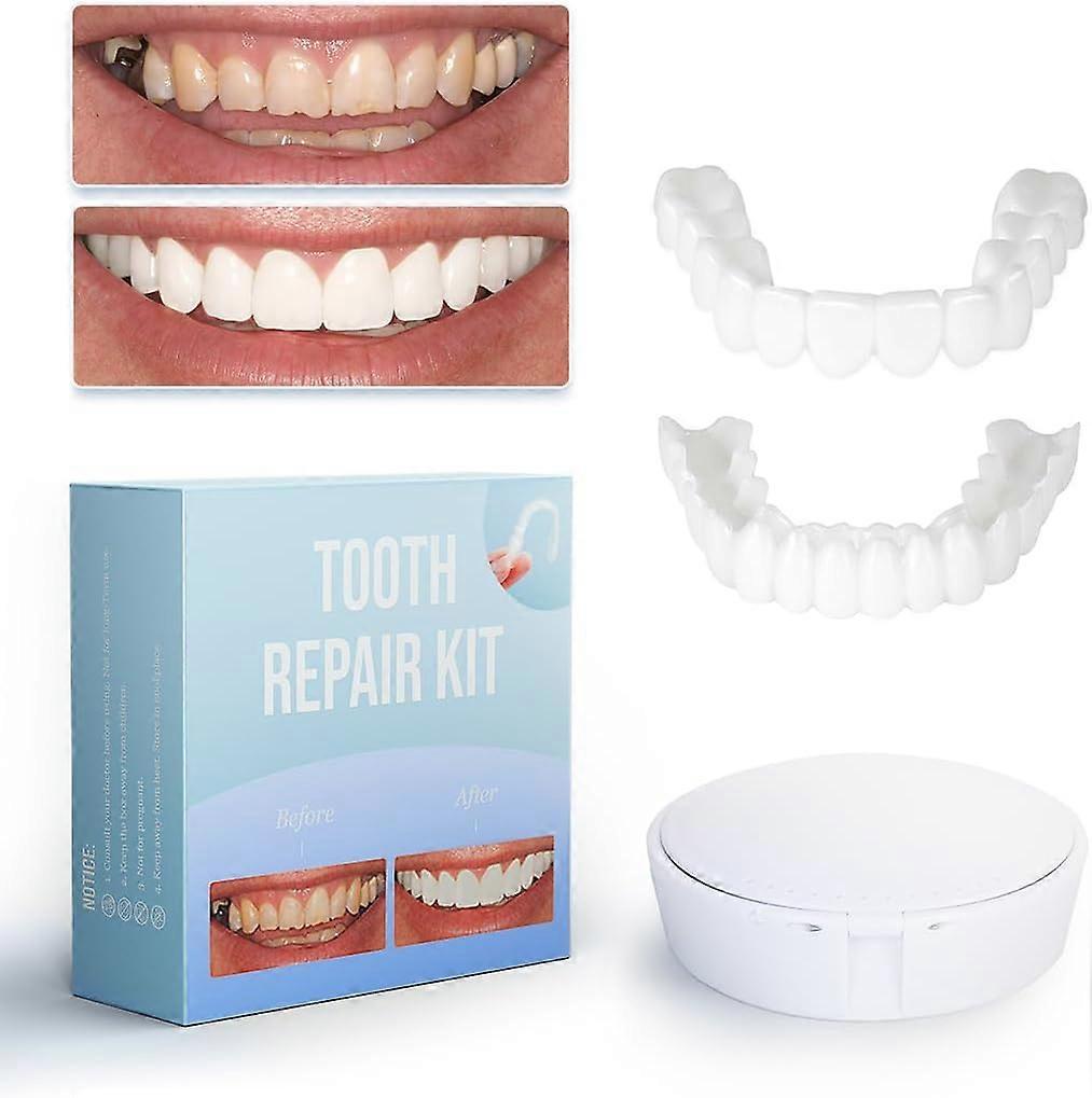 Tooth Replacement Kit, Replace a Missing Tooth in Minutes, Veneers for Temporary Repair, Complete Your Smile with Fake Tooth