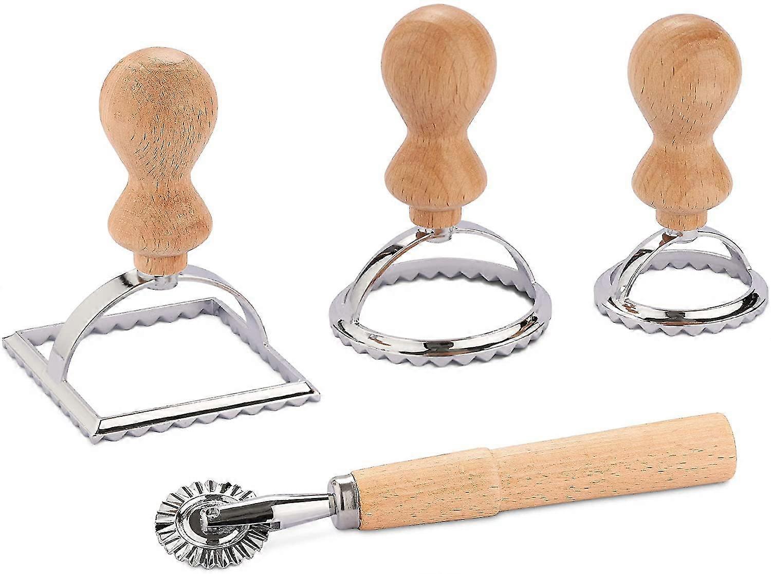 3pcs Pasta Shape Cutter With Roller