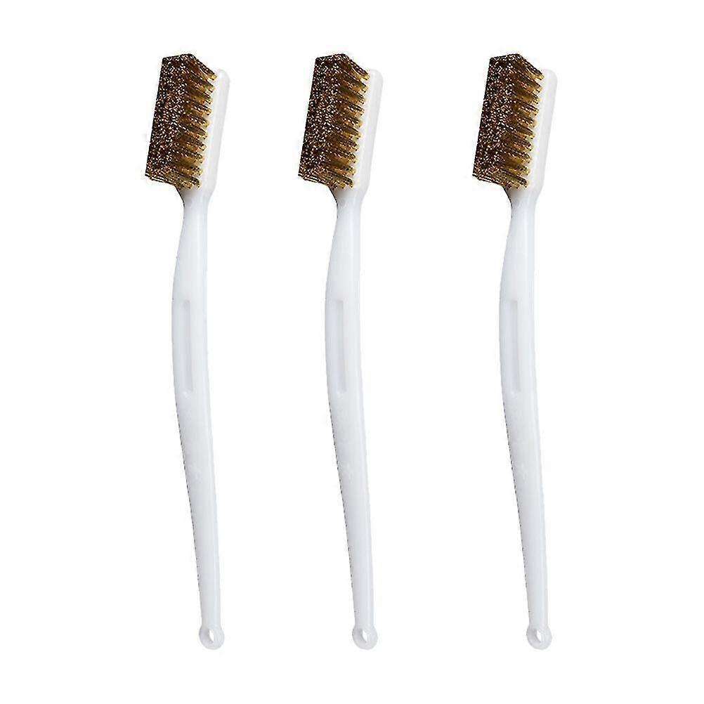 3pcs 3d Printer Nozzle Brushes Scratch Brushes Rust Removal Cleaning Brushes