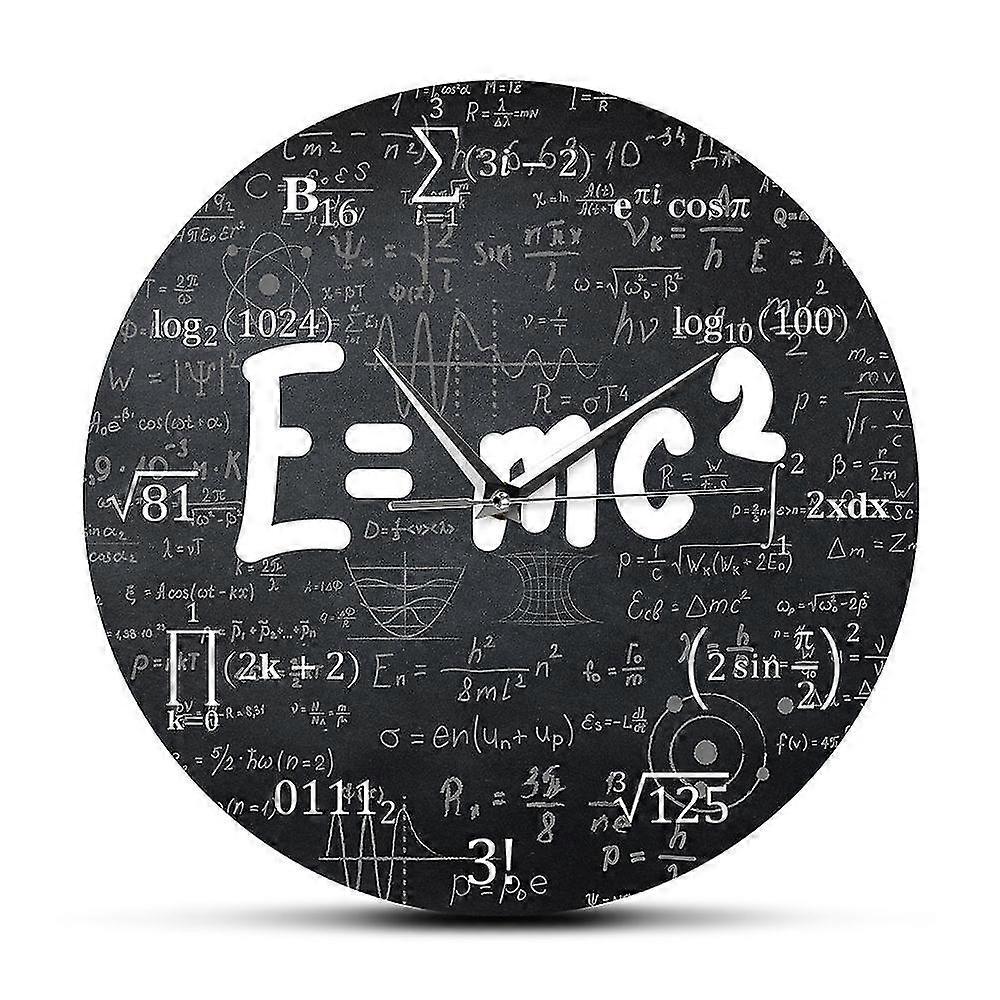 Theory Of Relativity Math Formula Wall Clock Scientist Physics Teacher Gift School Classroom Decor PPJ