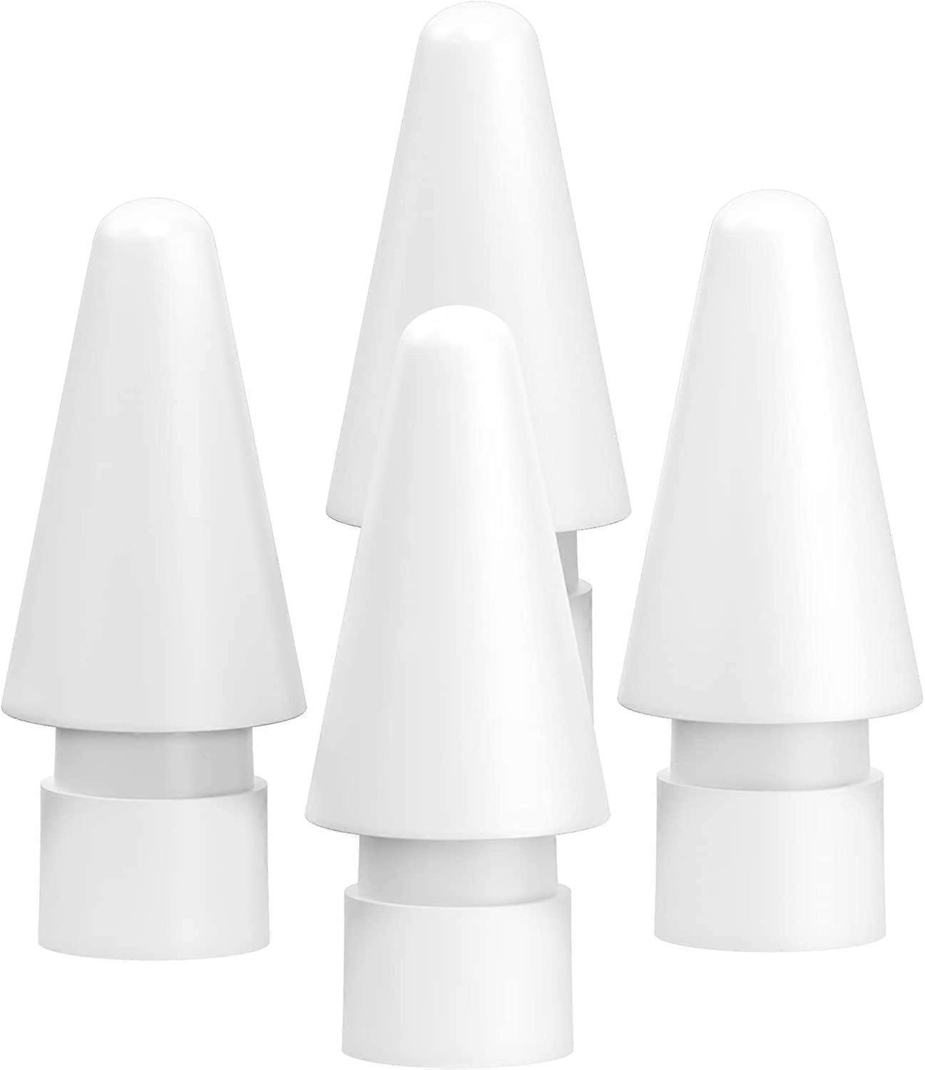 iPad Pen Tips for Apple Pencil :Replacement Tips Compatible with Apple Pencil 2nd &1st Generation White (4 Pack)