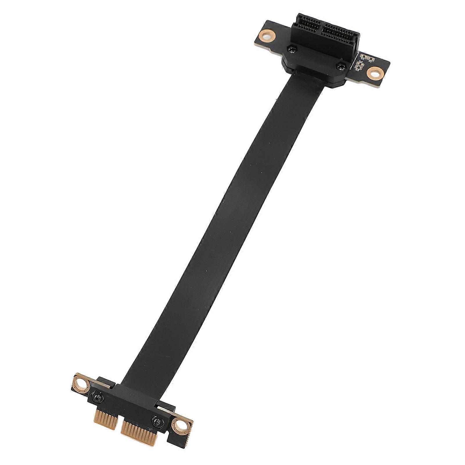 Câble d'extension PCIe 3.0 X1 8 Gbit/s haute vitesse, double angle droit à 90 degrés, pour carte graphique 1U/2U, longueur 50 cm