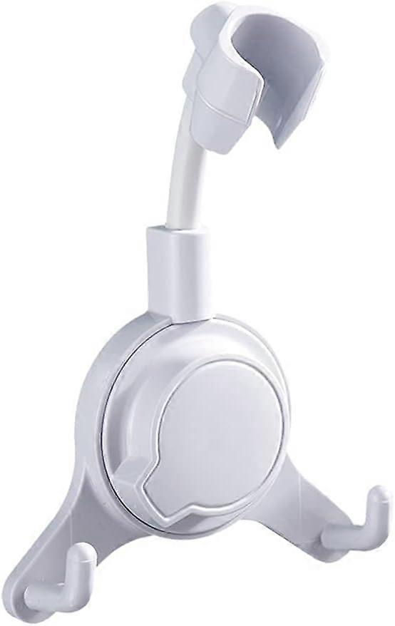 グレーのシャワーヘッドホルダー調節可能なシャワーホルダー吸盤ホルダーシャワーヘッドホルダー壁掛けショー