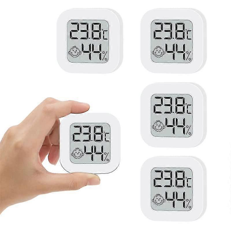 Mini Humidity Gauge 2Pack/4 Pack Indoor Thermometer Hygrometer Room Temperature And Humidity Meter Celsius Degree Humidity Monitor For Greenhouse, Rep