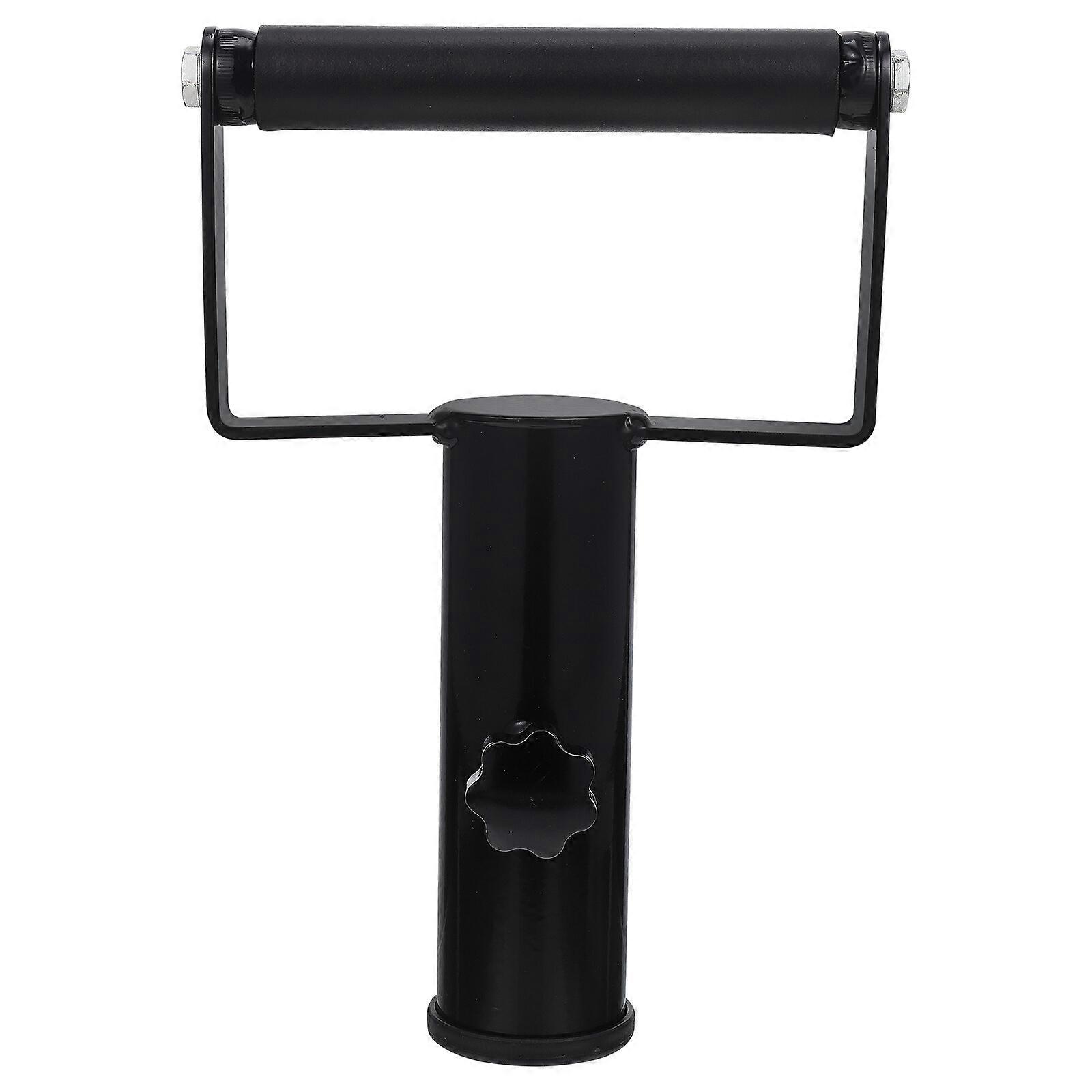 1Pc Practical Barbell Handle Creative Strength Training Equipment (Black)