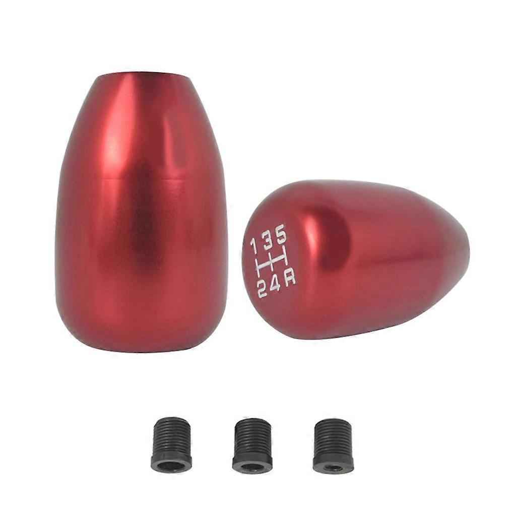Universal 5 Speed Manual Car Gear Shifts KnobRacing Shifts Knob With 3 Adapters