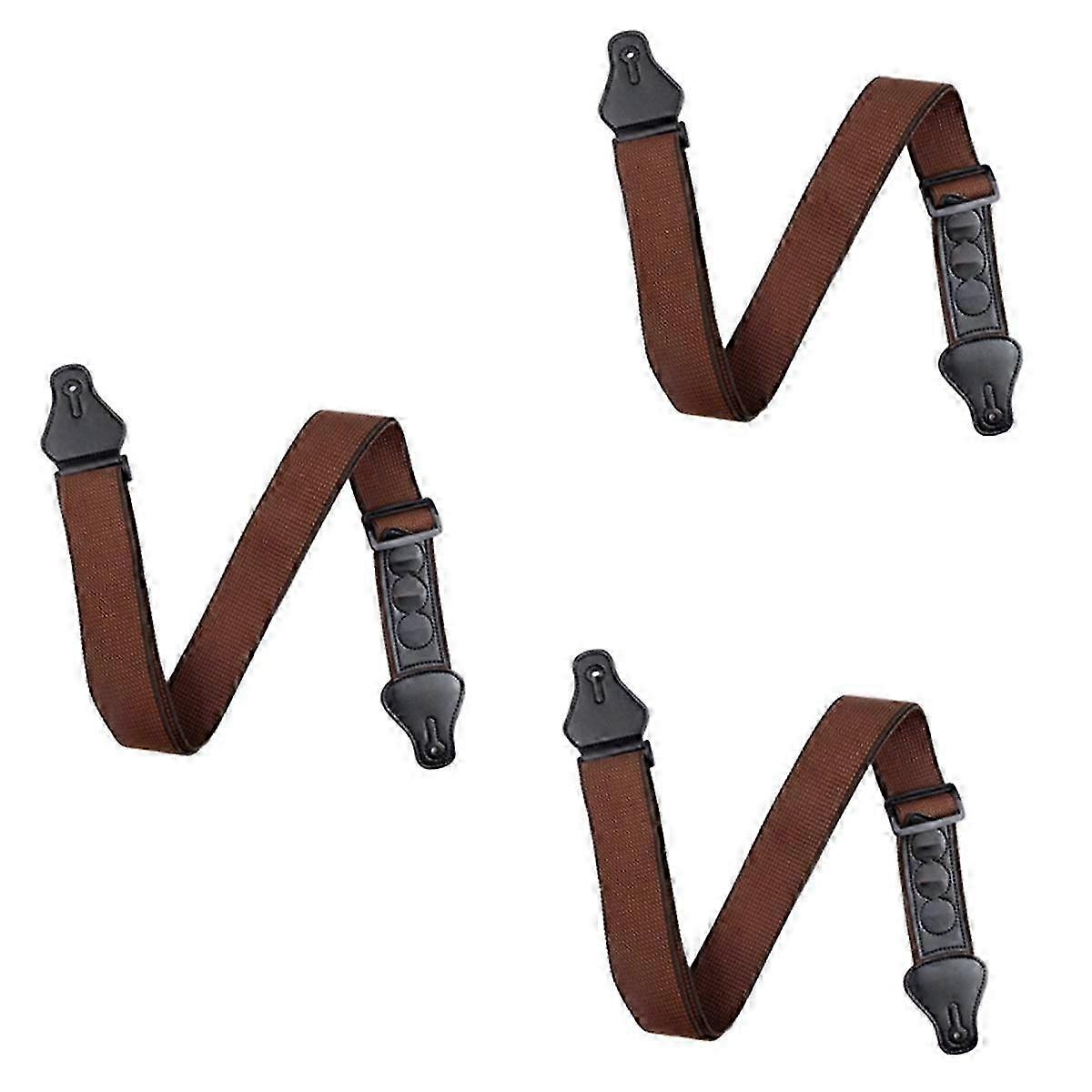 Ren bomull gitarr rem, populär folk gitarr rem, multifunktionell rem brun