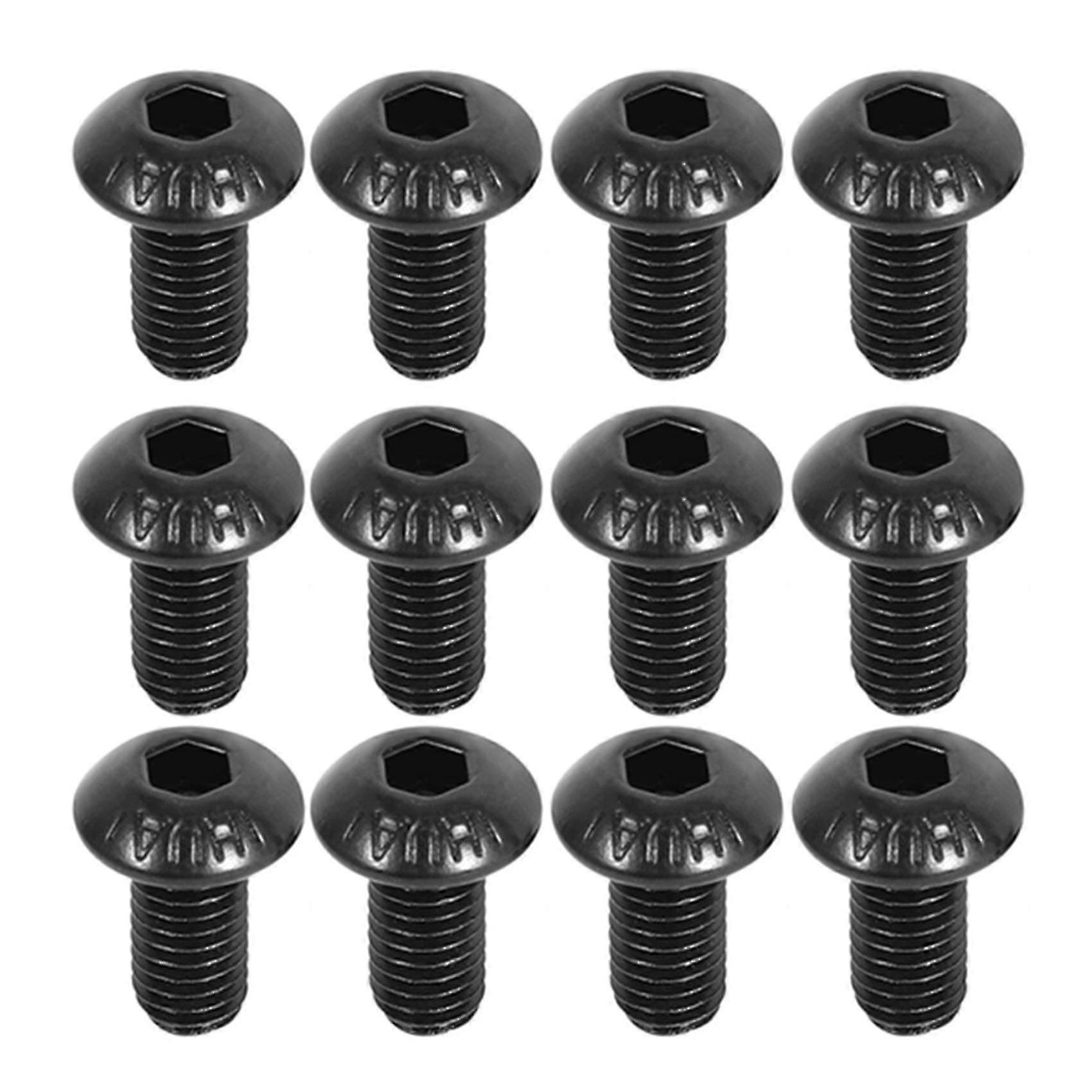 Button M5 X 10mm Hex Head Screw Cap Black 50-MXBC