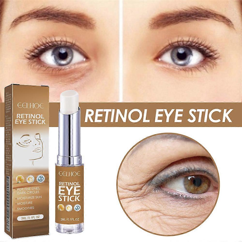 1/2Pcs 3ml Retinol Eye Cream Stick Anti-Wrinkle Remover Dark Circles Bags Puffiness Essence