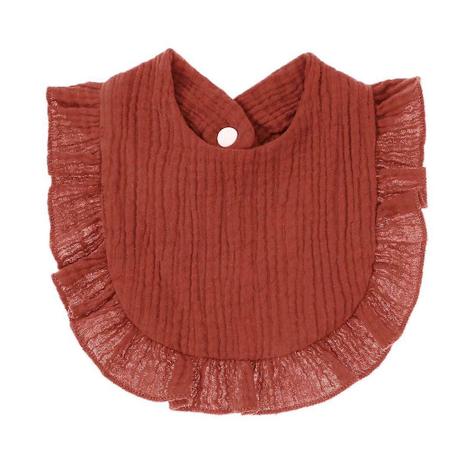 2023 New Muslin Baby Bibs Drool Teething Bibs Lap-shoulder Drool Cloths Bibs 4-Layer Organic Cotton for Girls Multi-Use Scarf