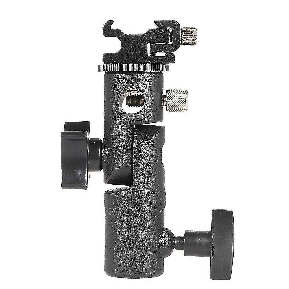 Camera Flash Brackets, Camera Flash Speedlite Mount Umbrella Holder Light Stand Bracket Flash Shoe Mount(1pc, Black)