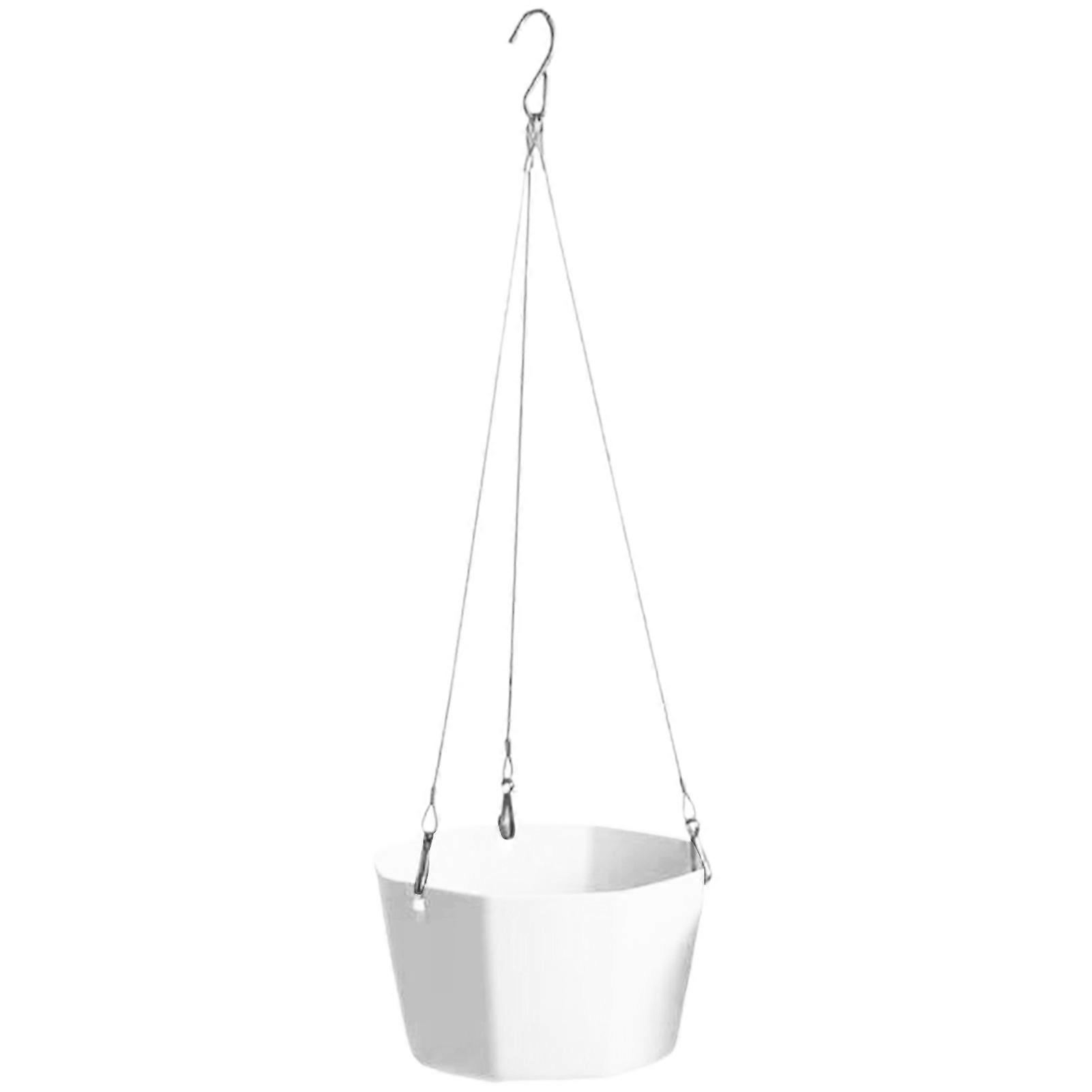 JIKAIX Convenient Flower Pot Easy Installation Plastic Hanging Anti-deform Breathable Nursery Planter for Home