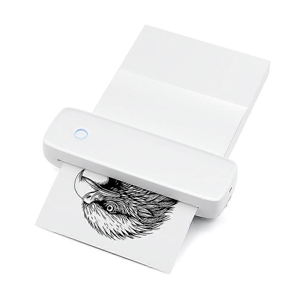 A4 Portable Thermal Transfer Printer Wireless&USB Connect Connect with Mobile Computer for Office Sc