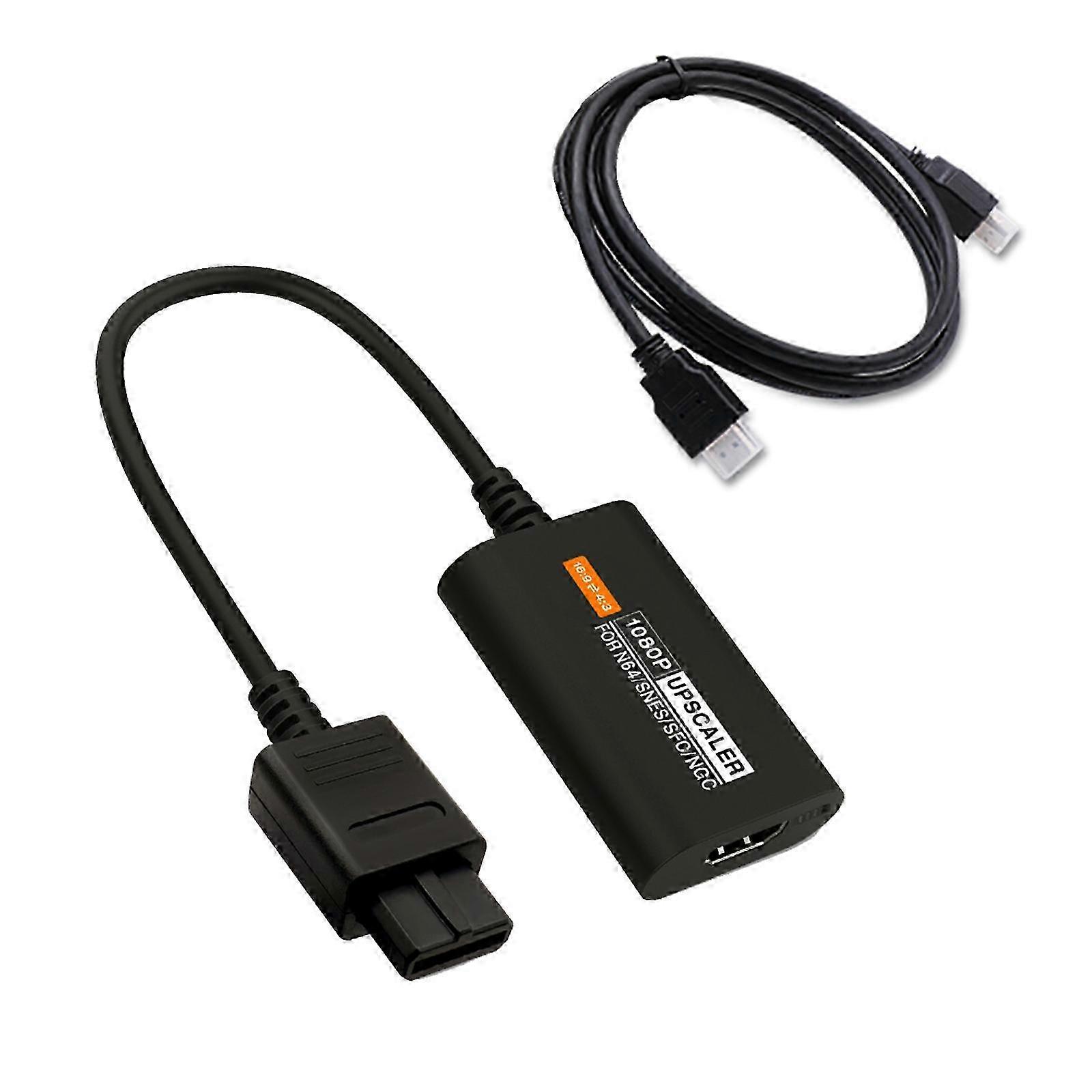 HDMI-kompatibel omformer for N64 Gamecube For Sfc Snes 1080p oppskalering 4: 3 / 16: 9