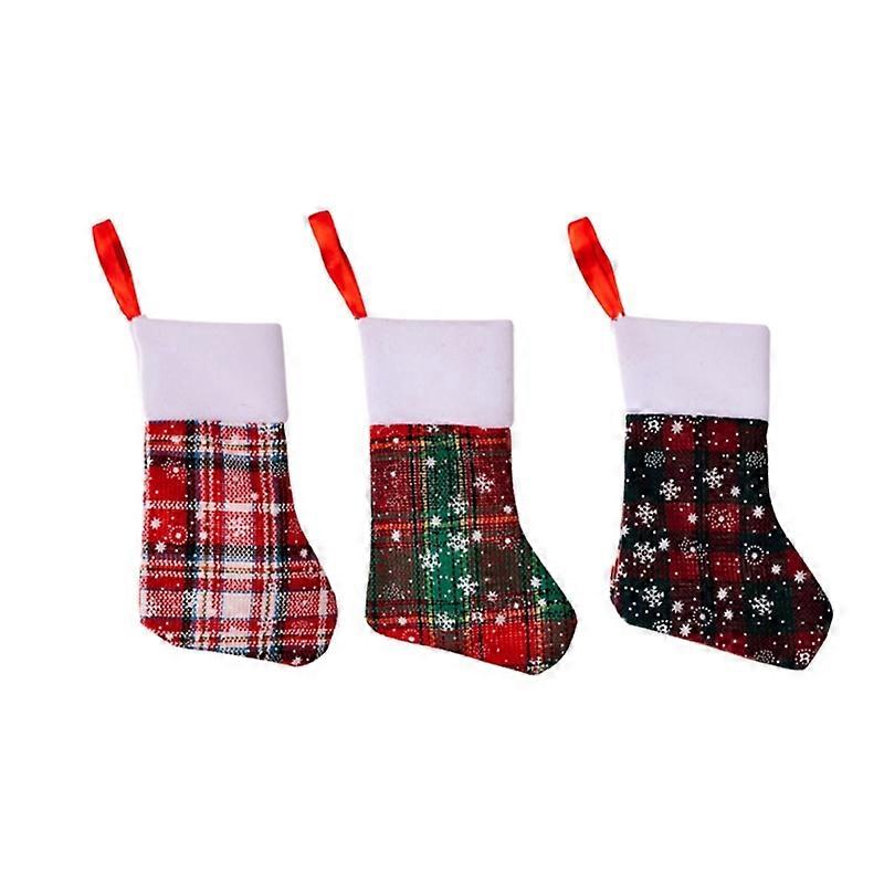  Christmas Sock Knife Fork Holder Cutlery Cover Organizer 3pcs Supplies