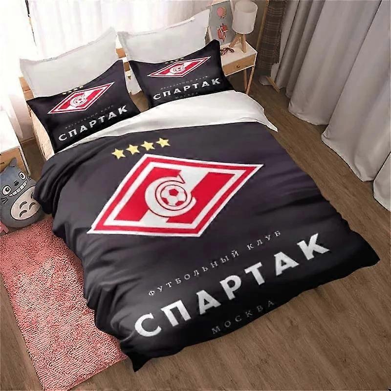 f974 Lençóis FC Spartak Moscou Futebol Impressão Conjunto de Cama Bonito Colcha Capa Capa de Cama Com Fronha Personalizado BeddingBed Sheets Rt974