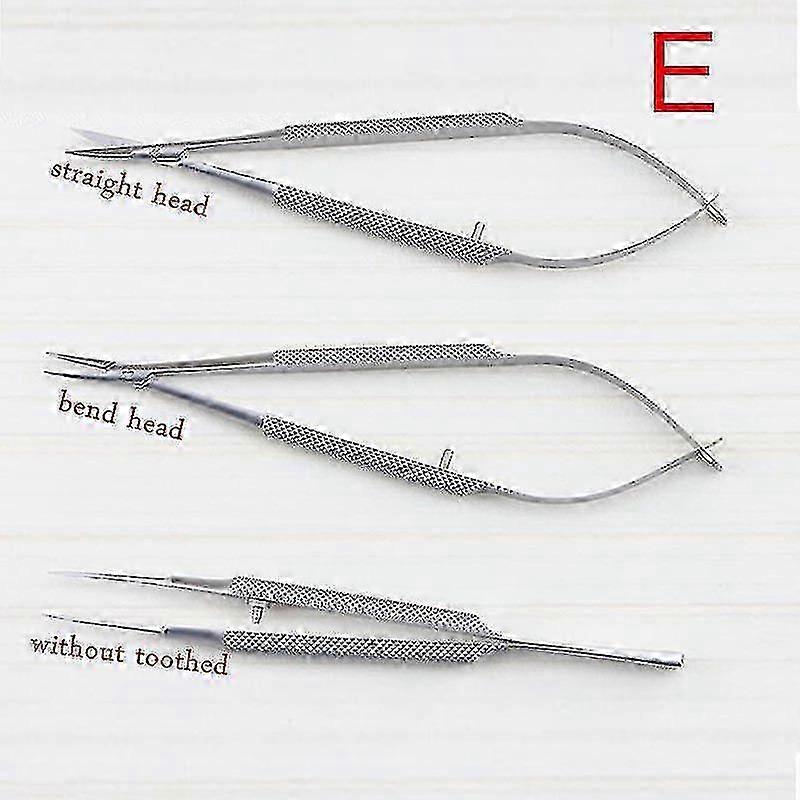3pcs/set Equipment 12cm Ophthalmic Microsurgical Instruments Needle Holder Micro Scissors Tweezers Hand Surger Walkbee  