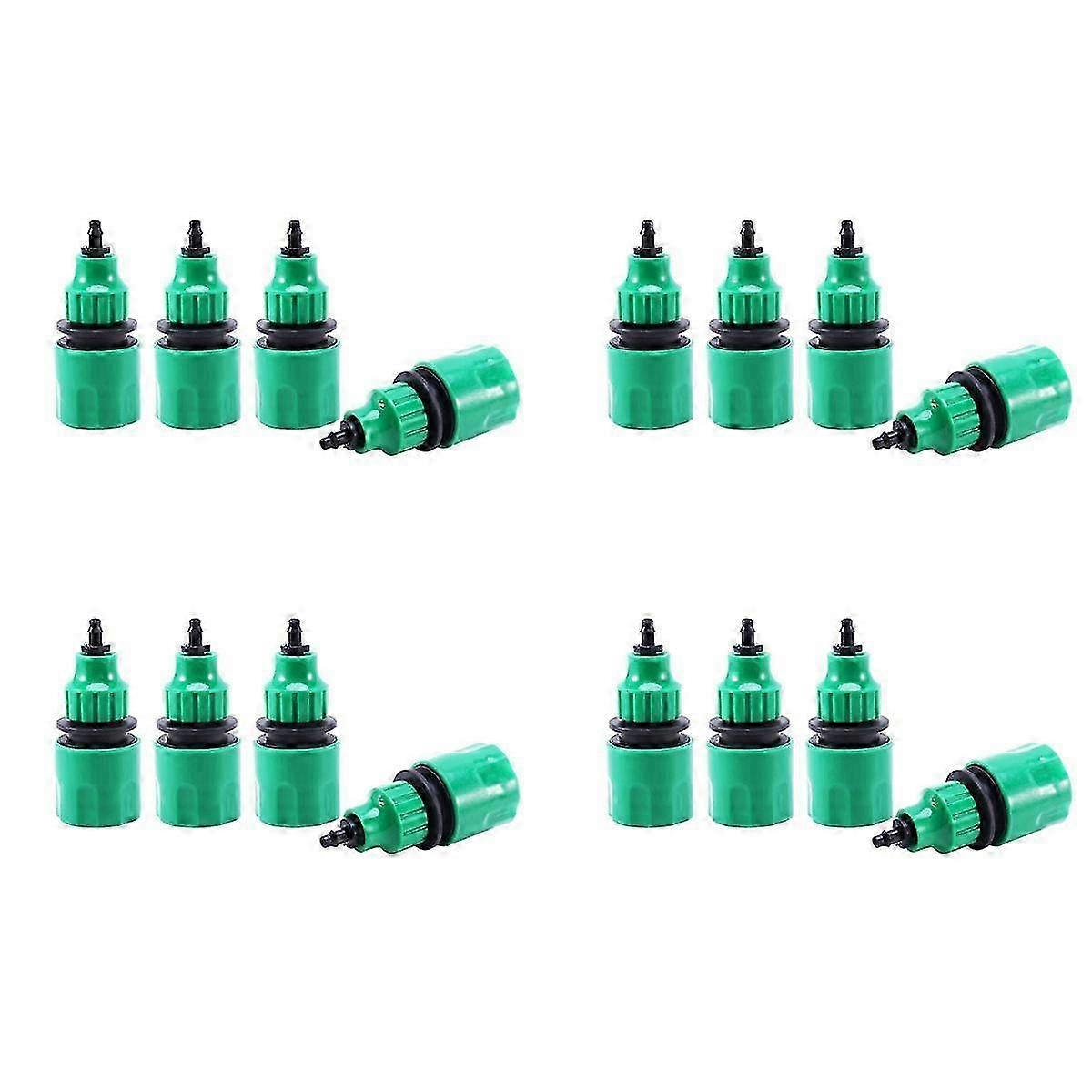 Garden Hose Pipe One Way Adapter Tap Connector Fitting For Irrigation 16-pack