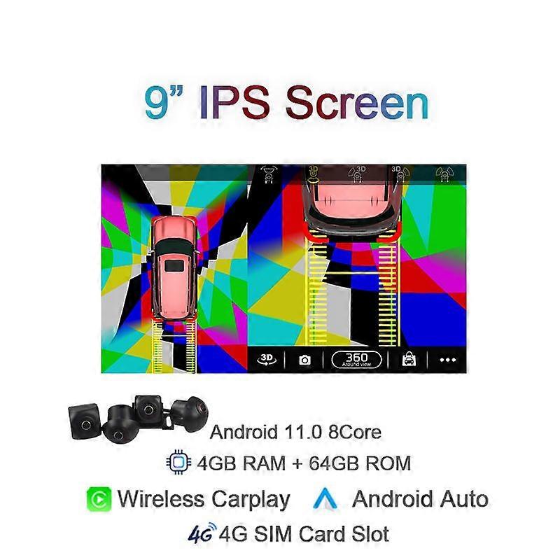 4g Lte Carplay Dsp Android 12.0 Car Multimedia Player For Jeep Compass 2 Mp 2016 2017 2018 2019 Gps Wifi 6g 128gb Radio 2 Din