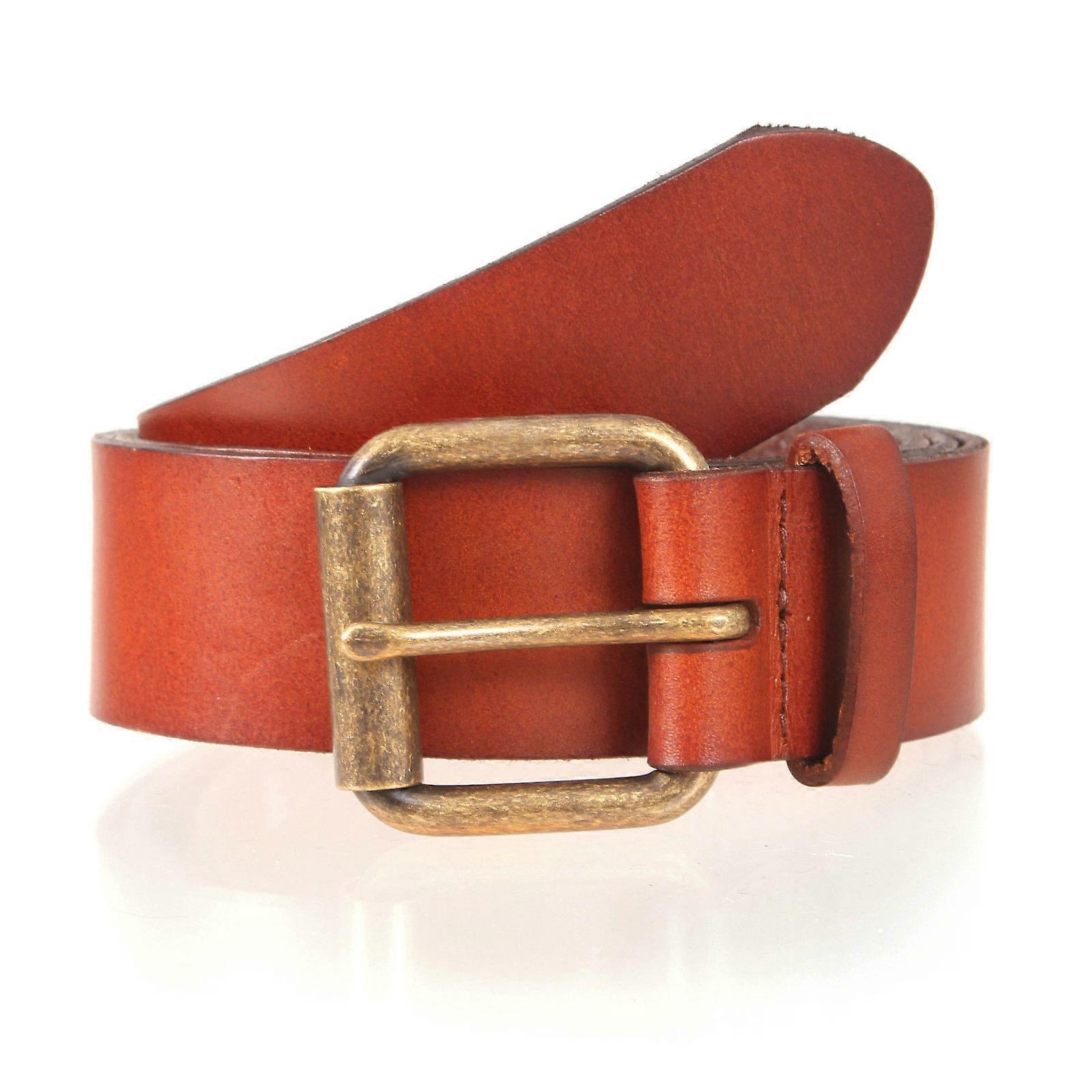 Dents Premium Waxed Leather Belt Full Grain Classic Genuine