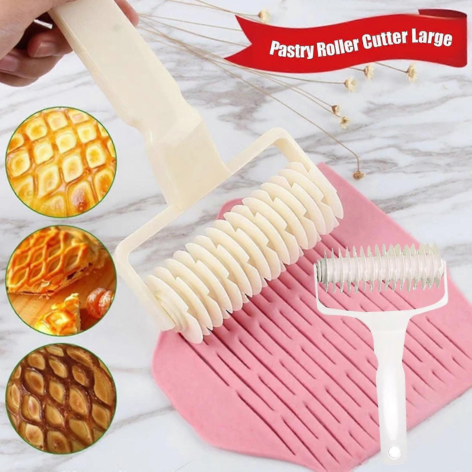 Roll Smooth Lattice Roller Cutter Cookie Pie Pizza Baking Tool Pastrys Roller