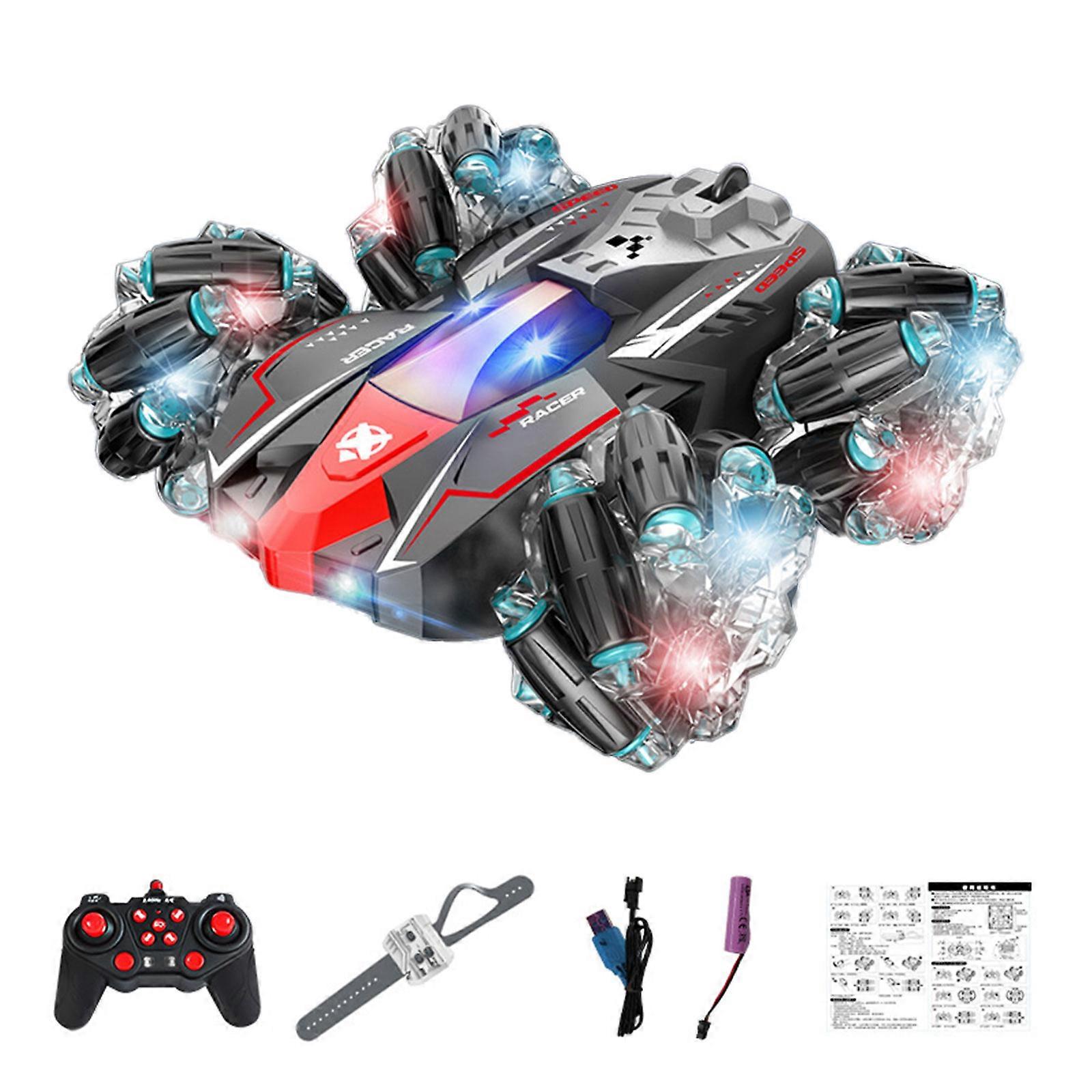 LED Lighting Stunt Car with Dual Remote Controls