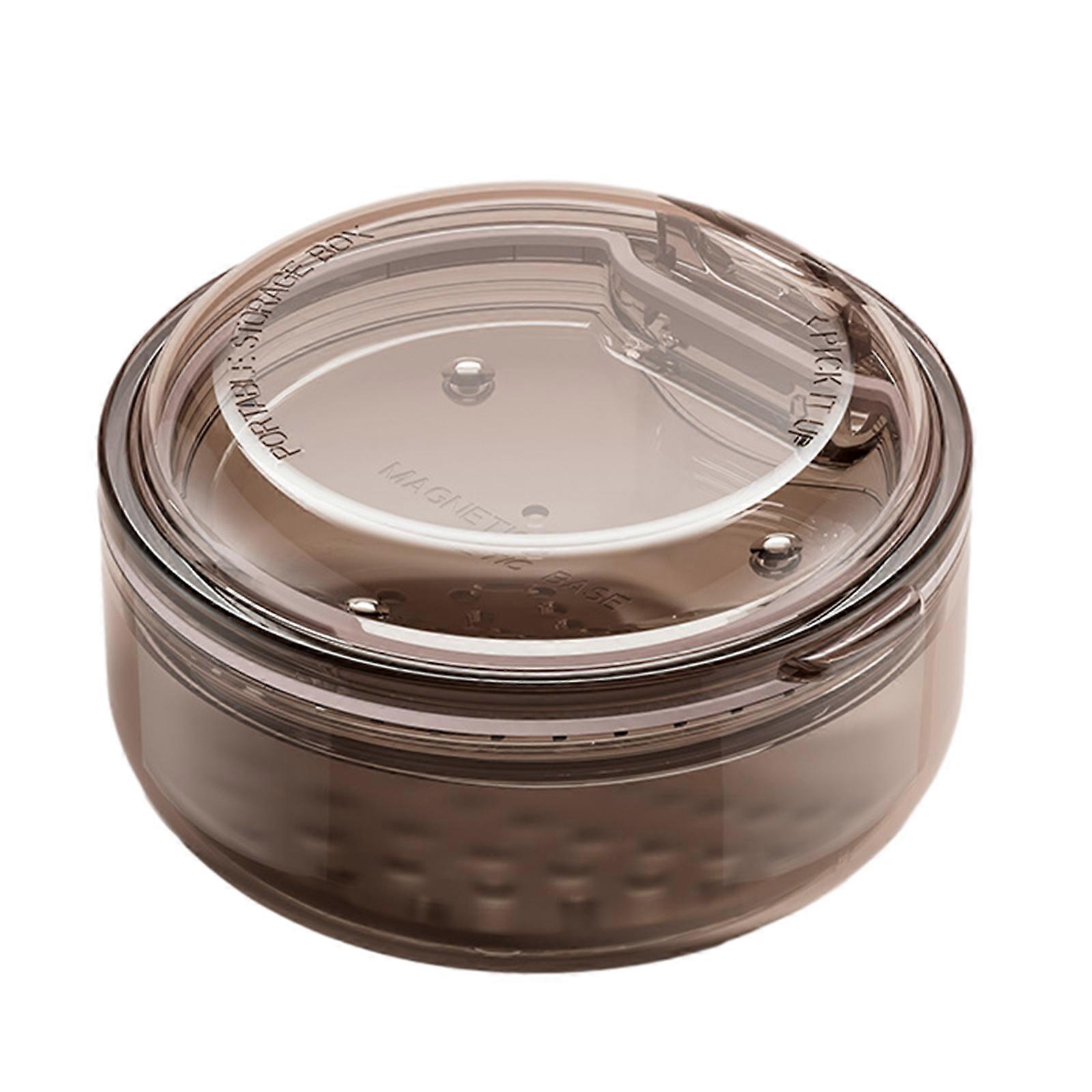 Innovative Black Denture & Retainer Case - Leak-Proof Design