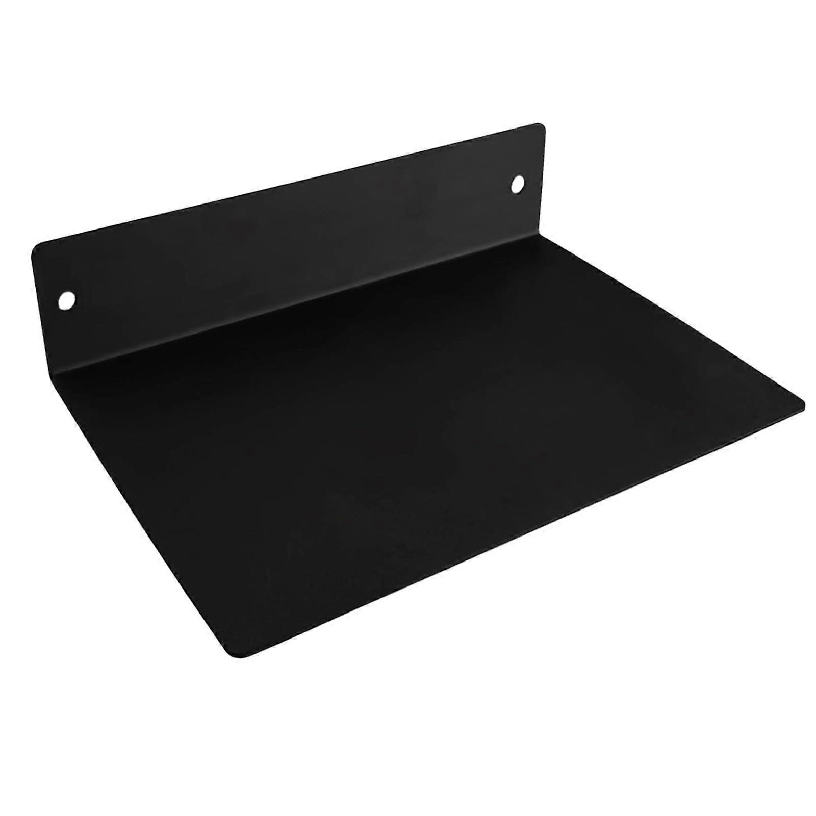 8x12 Inch Linear Metal Floating Shelf for Industrial Farmhouse Wall Décor, Sturdy Design, Rustic Style, Easy Install