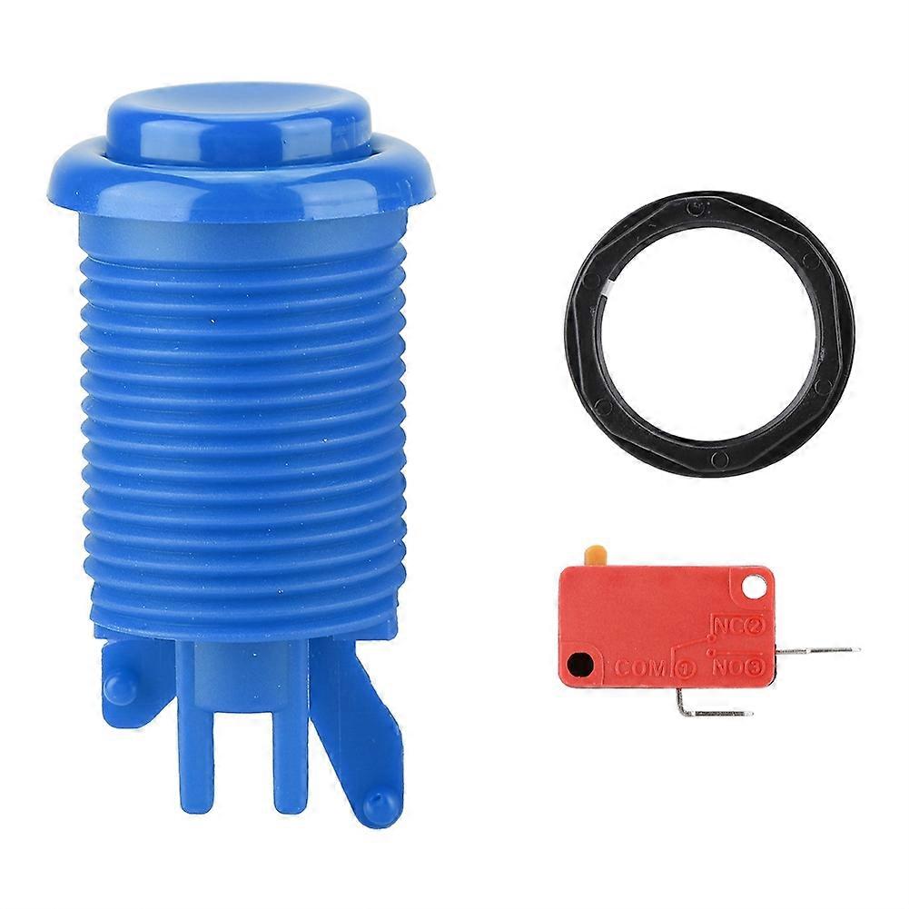 Round LED Lamp Illuminated Large Button To Arcade Machine Games DIY Part(blue)