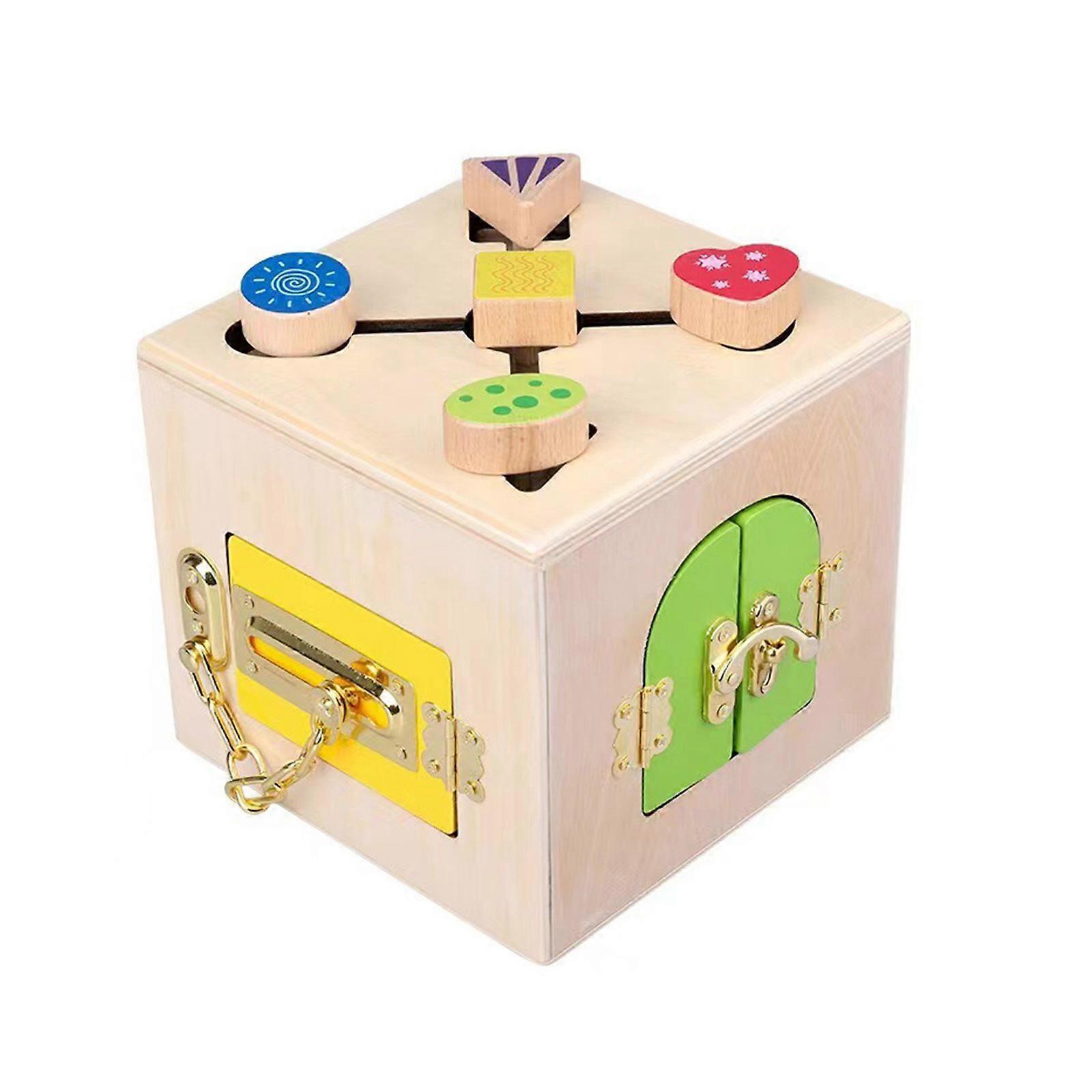 Kids Basic Life Skills Training Toy Early Educational Toy Unlock Learning Toy Hand-Eye Coordination Toy for Toddler