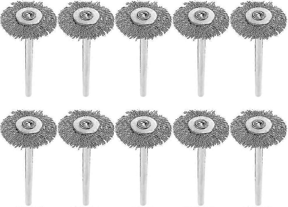 10pcs Mini Steel Wire Wheel Brush for Gift