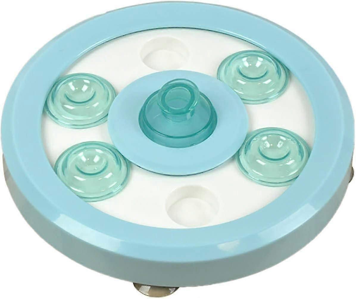 وعاء تغذية بطيء للكلاب التفاعلية ، لعبة توزيع جرو التفاعلية ، وعاء التغذية البطيء لتحسين لعبة تدريب الذكاء (أزرق) أزرق -