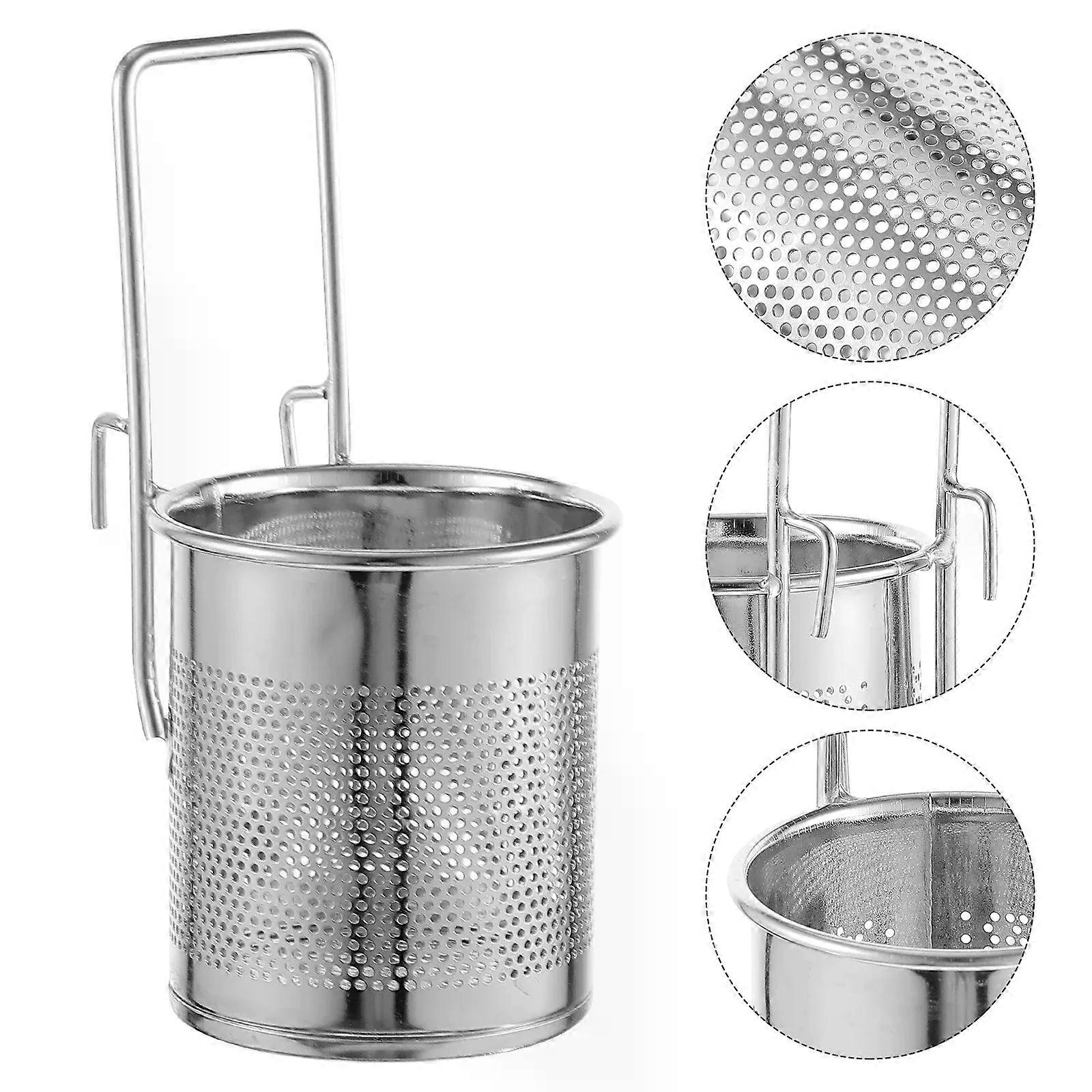 Hot Pot Hook Slip Through The Net Filtering Basket Pasta Stainless Steel Hot-pot Useful for Strain Strainer
