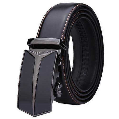 Black Men's Elegant Belt Bonded Leather Comfortable