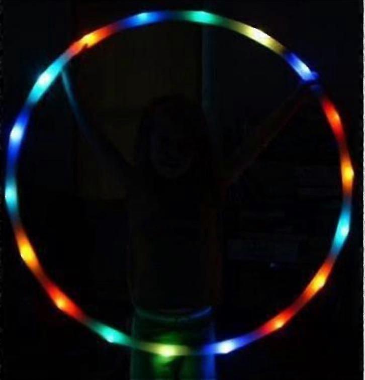 Led Bunte Hula Hoop Reifen, Licht Wechselnder Reifen Licht Auf Led Reifen Für Kinder und Erwachsene