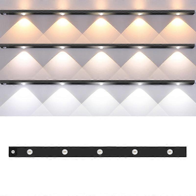 Ultra-thin Smart LED Human Body Sensor Light Bar, Length: 80cm(Space Silver)