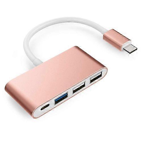 ZRUXE HB-180 Type-C to Type-C and USB 3.0 USB 2.0 Port HUB Adapter for New MacBook Pro with Touch Bar