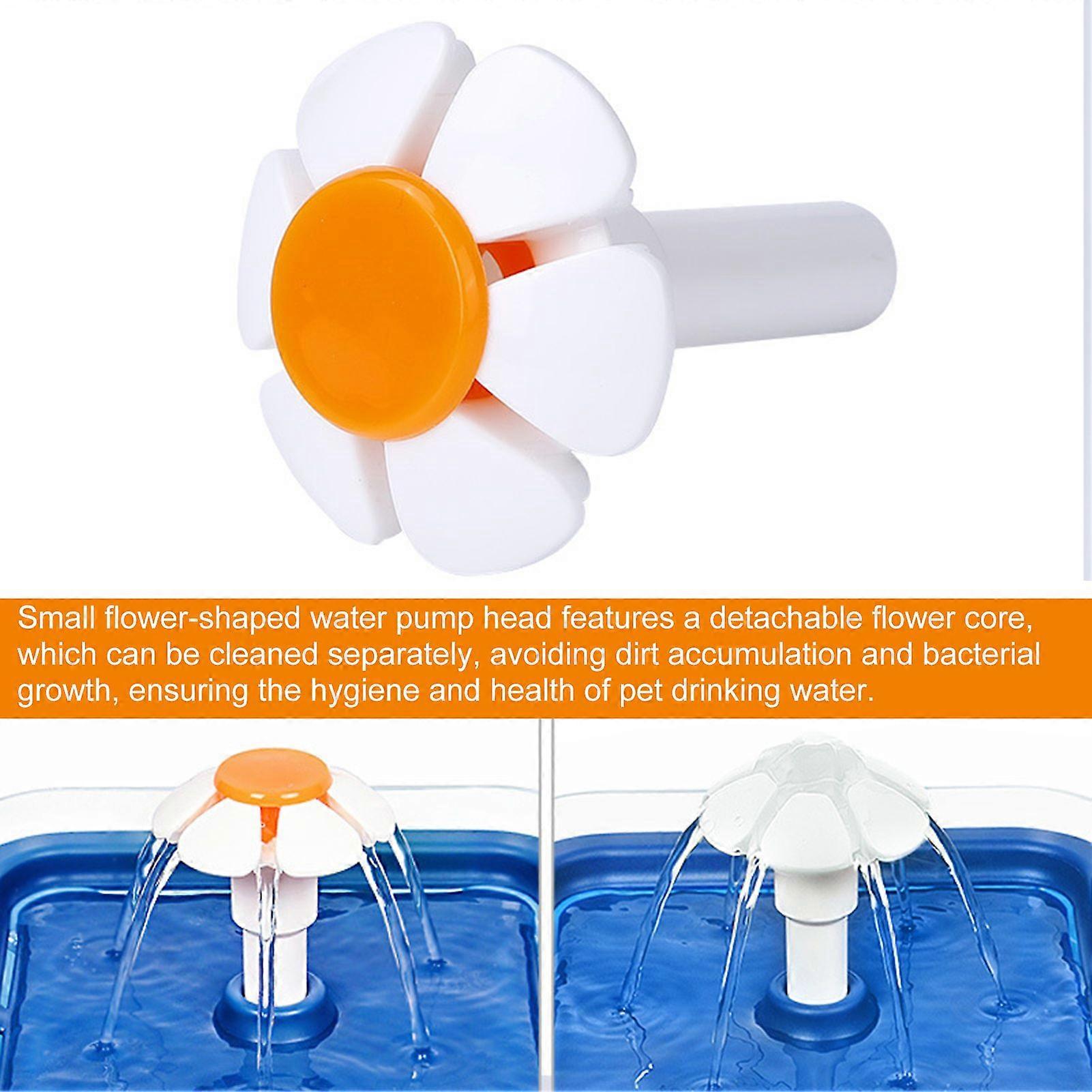 Small Flower-shaped Water Pump Head for Pet Water Dispenser Unique Design Stable Water Output Hygienic and Clean