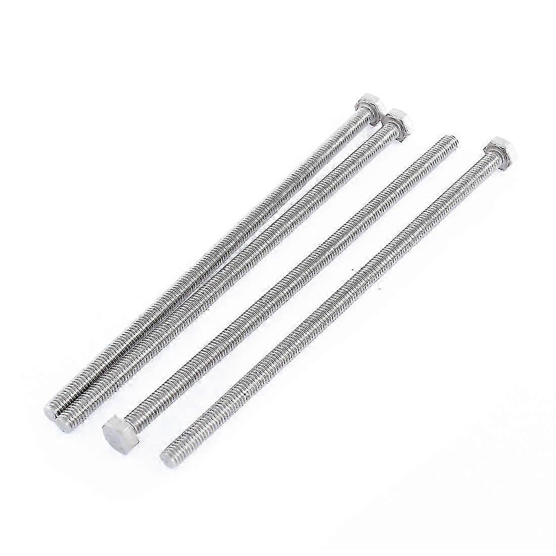 (Livraison gratuite) Vis à tête hexagonale entièrement filetée M6 x 150 mm en acier inoxydable, 4 pièces