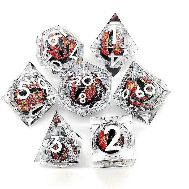 A: Pointed Dice Dragon Eyes Can Rotate Dnd Transparent Digital Game Dice Monopoly Free Dice Role Play_Gift Of G
