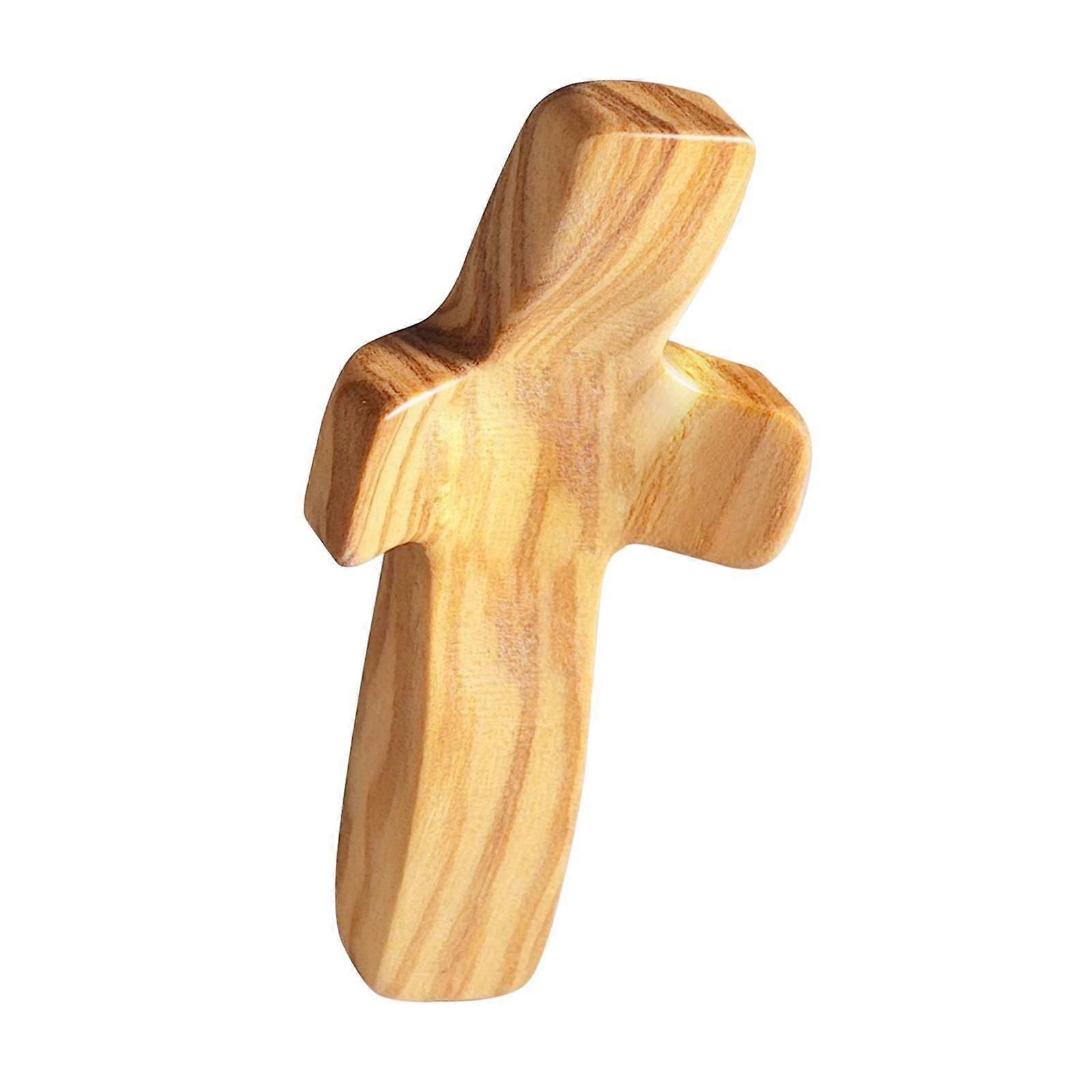 صليب الصلاة باليد مريح لعقد صليب خشبي