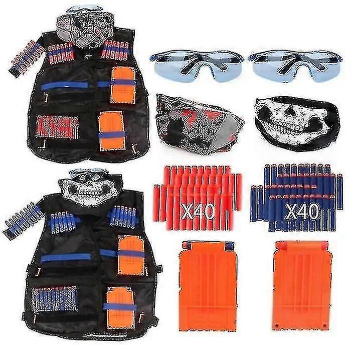 2 Pack Tactical Vest Toy Nerf Pistol N-strike Elite