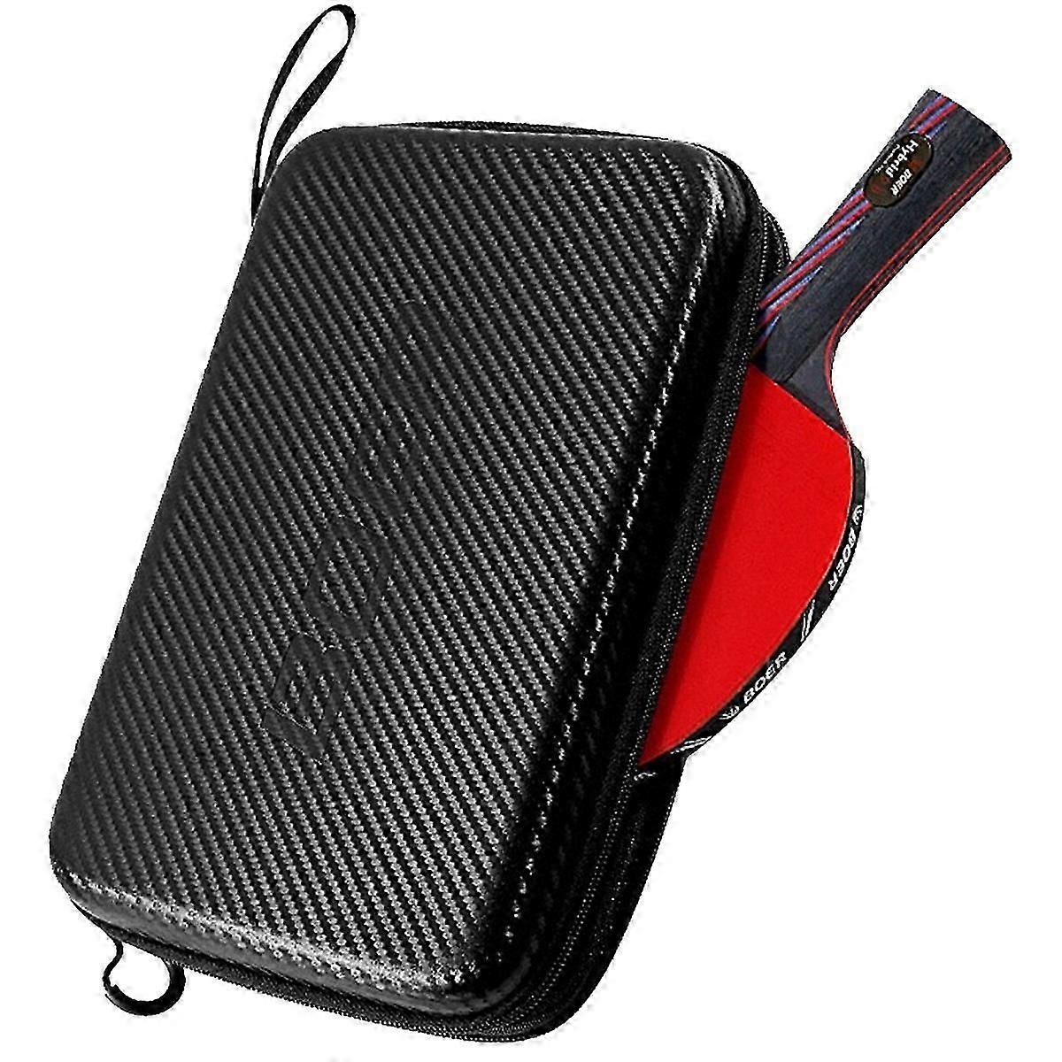 Πινγκ πονγκ αθλητική τετράγωνη τσάντα διαμέρισμα μεγάλης χωρητικότητας ρακέτα πινγκ πονγκ ειδικό μοτίβο ινών άνθρακα EVA