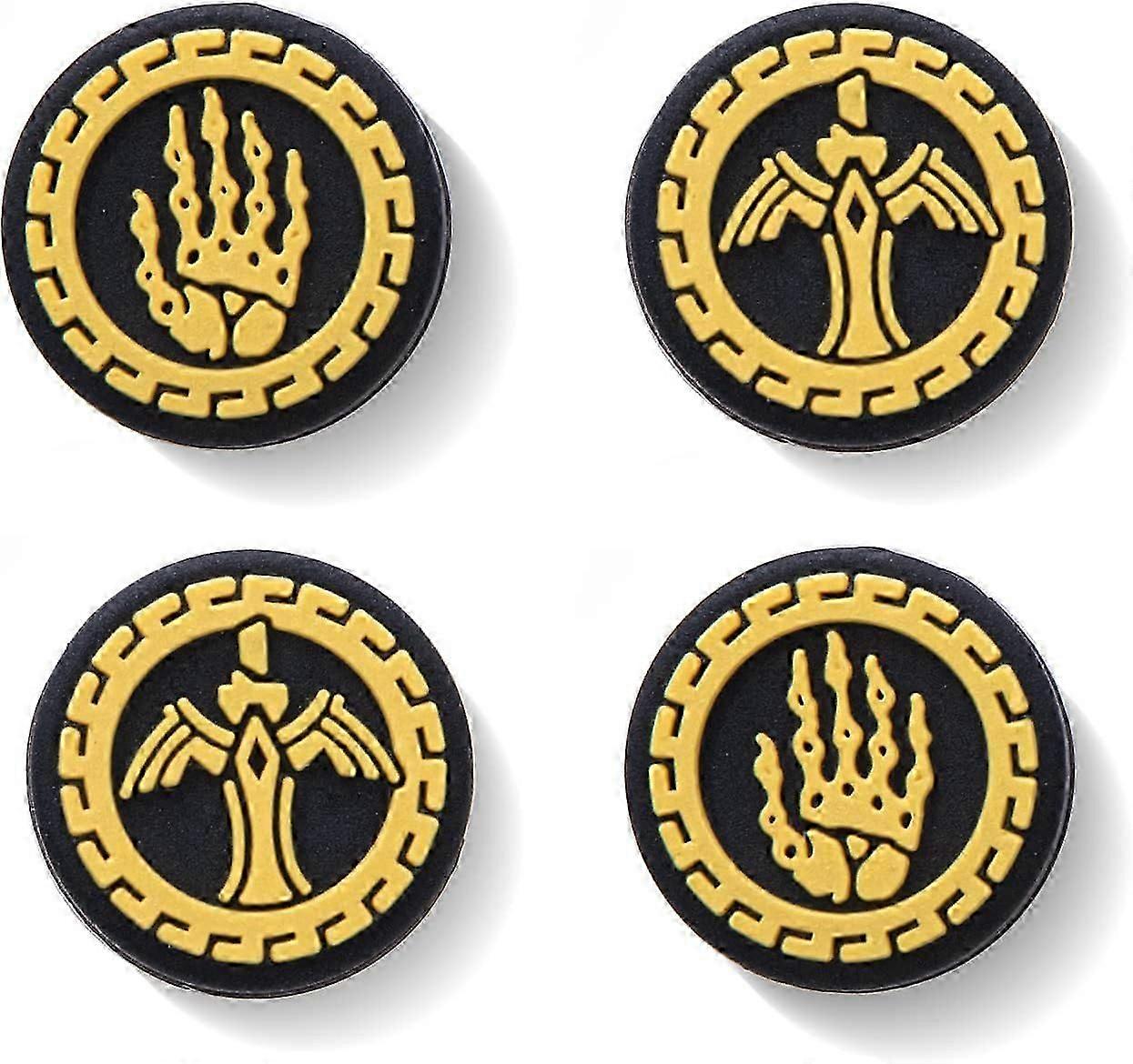 Poignées de pouce Switch, Capuchons de boutons OLED Switch, Capuchons de poignée de pouce Switch - Paquets de 4 (noir)