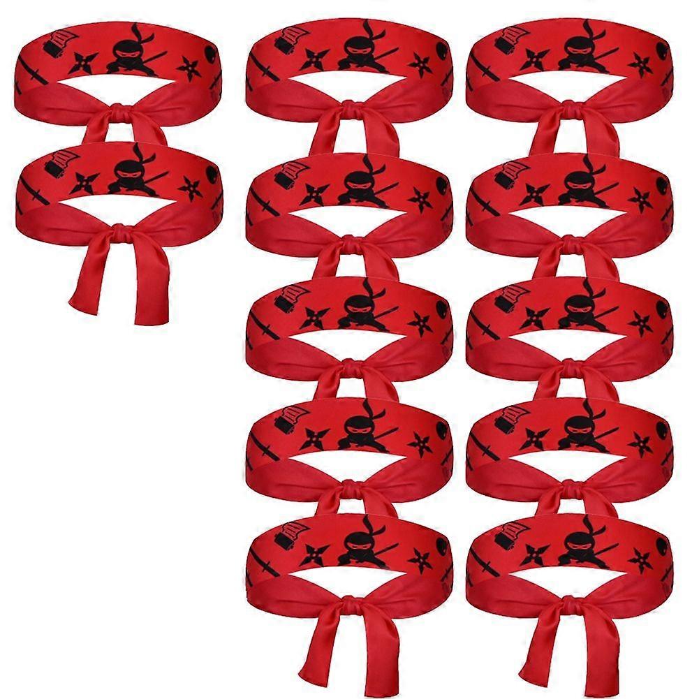 Red Karate Birthday Decorations Student Kids Karate Warrior Headband
