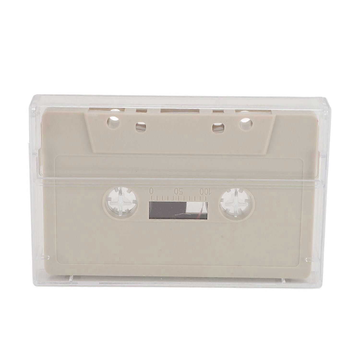 Blank Cassette Tape 45 Minute Premium Sound Empty Cassette Tape with Clear Case for Sound Music Reco