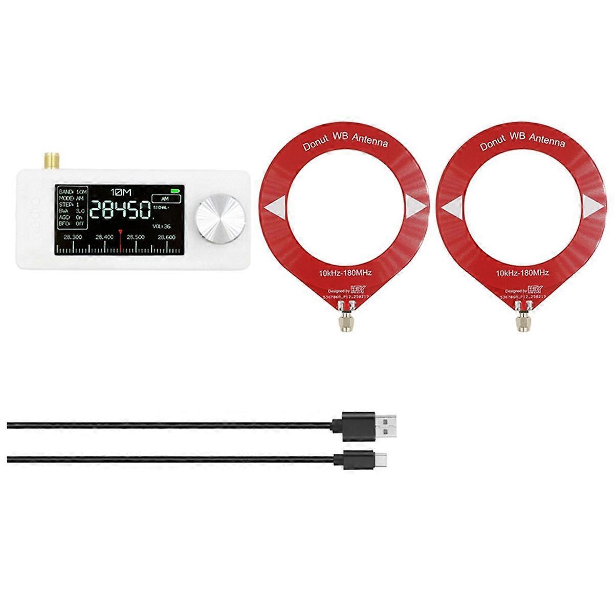 SI4732 Mini Radio Portatile 10Khz-180Mhz Mini Radio Tascabile LSB USB AM FM All Band Radio Receiver con Antenna