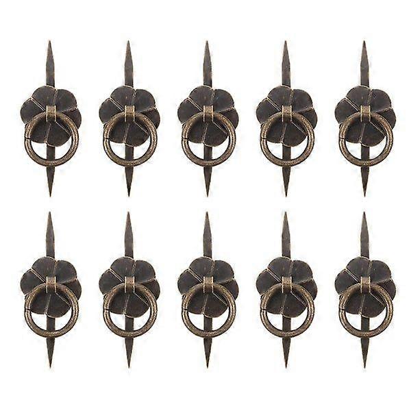 Small Iron Drawer Knobs - 10 Pack, Durable, Rust-Proof, Ideal for Closets and Kitchen Cupboards, Stylish Replacement Handles