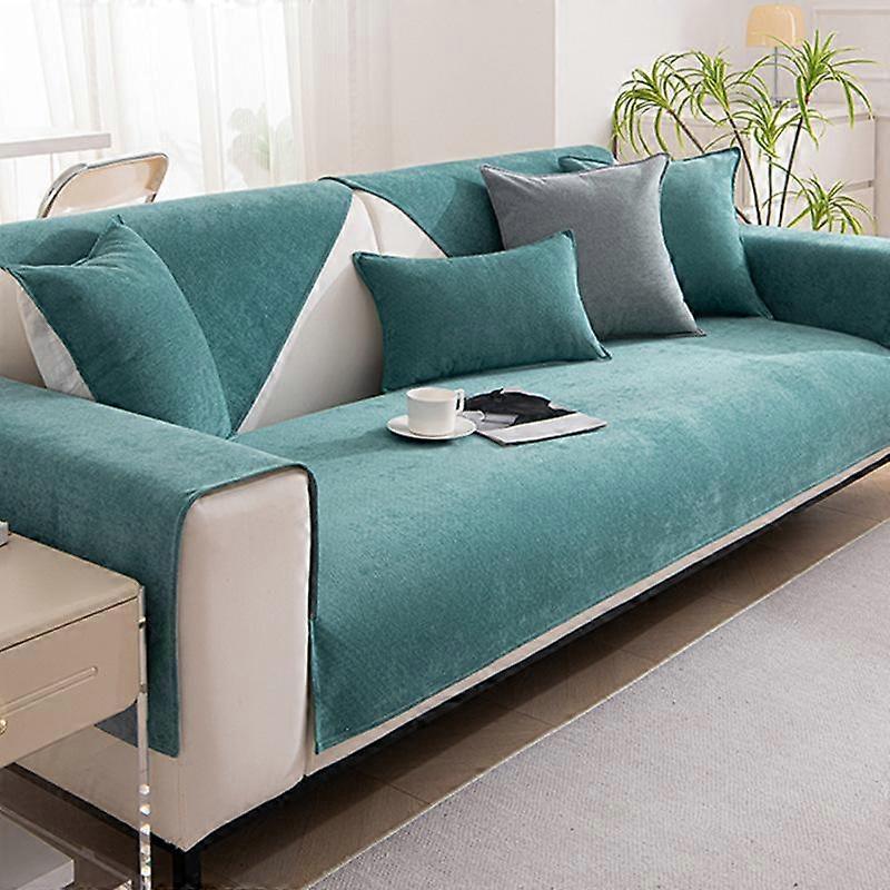Minimalist Comfortable Waterproof Sofa Mat Soft Anti Slip Couch Backrest Cover Solid Color Pet Urine Barrier Protective Sleeve